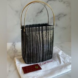 Cartier Trinity Handbag in black metallic